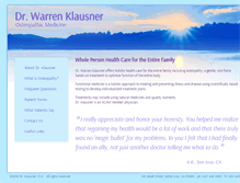 Tablet Screenshot of drklausner.com